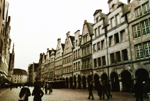 tarde de Otoño en el centro de Münster